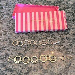Victoria secret bracelet and gold tone bracelet